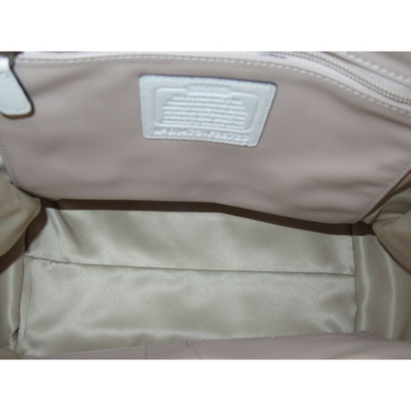 Coach 2014 Charlie Embossed Python Leather Large Tote Bag in Chalk White - Picture 5 of 16